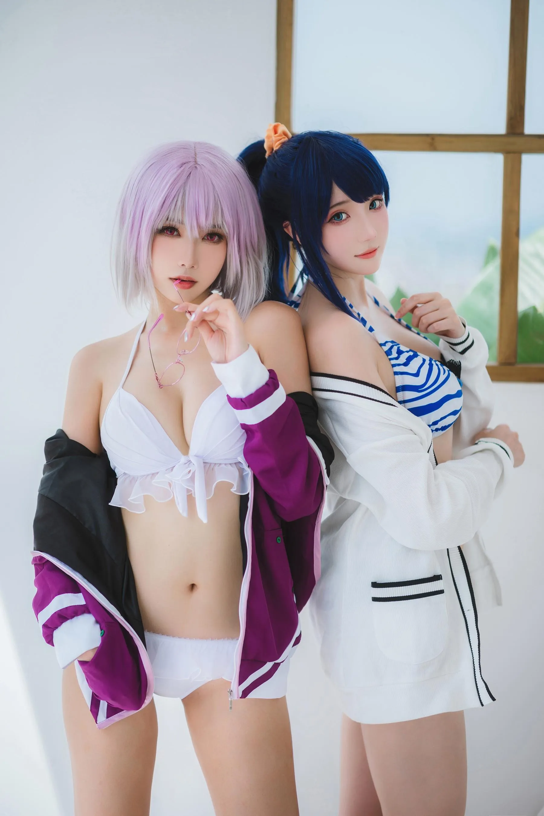 Momoko葵葵 – NO.35 瓜希酱 SSSS.GRIDMAN 宝多六花新条茜 泳装 [55P]插图4